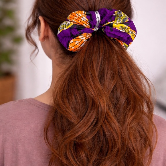 Colorful Hair Scrunchie. X-Large - Picture 1 of 2
